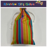 Marble Bag - Rainbow Stripes 1 (marbles sold separately) Marble Bag - Rainbow Stripes 1 (marbles sold separately)